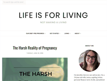 Tablet Screenshot of lifeisforlivingblog.com